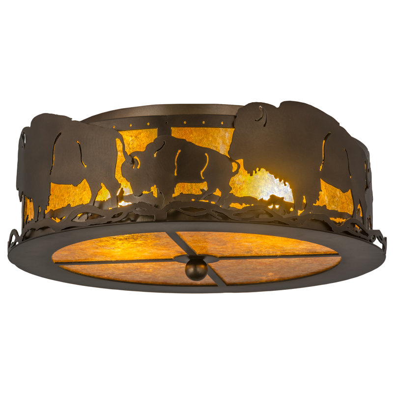 Rustic Lodge 2 - Light Flush Mount