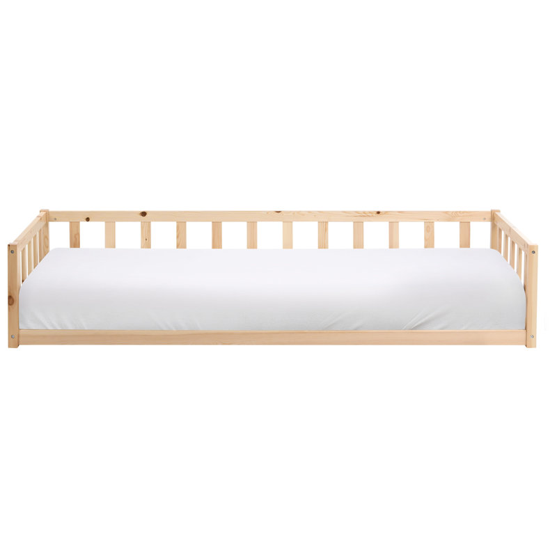 Kids Bed Pine Wood 90 x 200 cm (EU Single) Light Brown, Brown