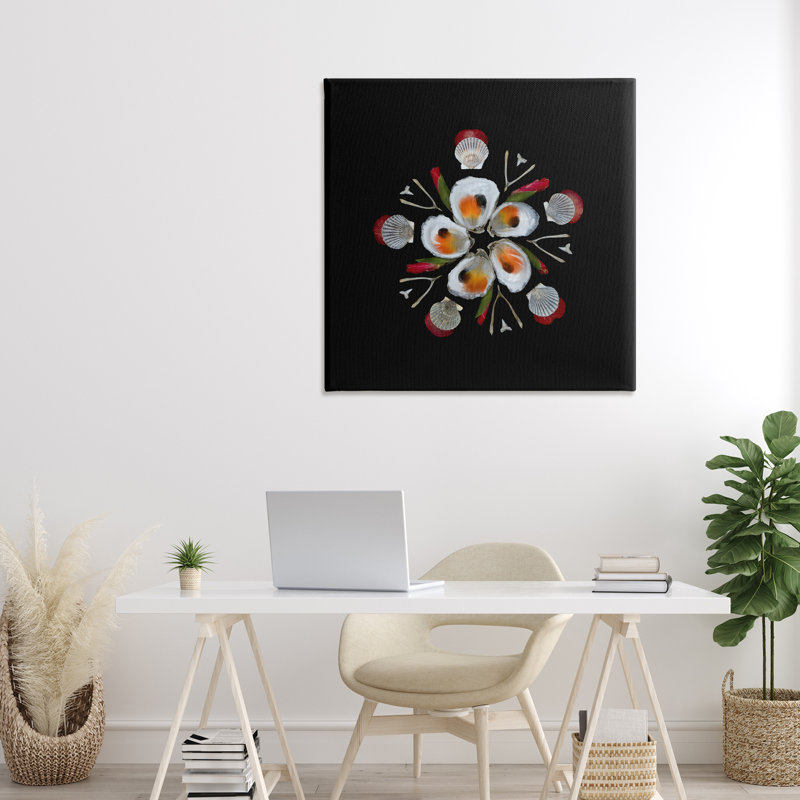 «Nautical Oysters Mandala», conception par Beth Adoette, H 30 po x l 30 po