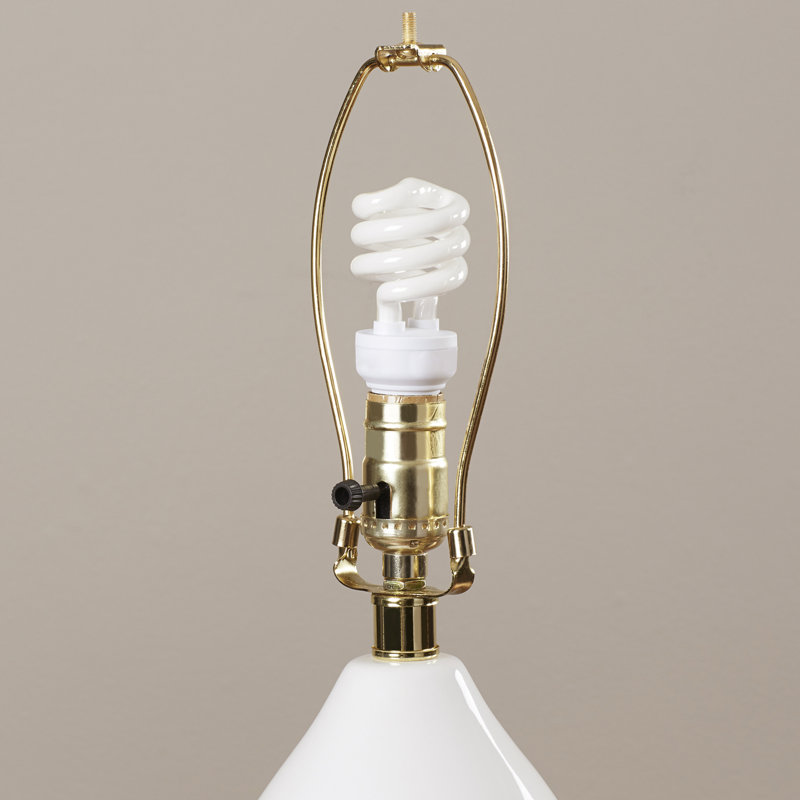 Ceramic Table Lamp, White