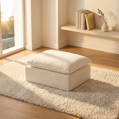 Modern Living Room Corduroy Cloud Sofa, Freely Combined and has a Comfortable Sitting Experience