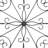 White Wooden Scroll Home Wall Decor with Metal Scroll Work, 22" x 1" x 22"