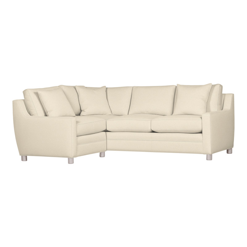 American Bungalow 2-Piece Fairgrove Sectional, Kimoni Natural, Dove Gray