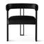 Ensemble de 6 fauteuils de salle à manger rembourrés en velours de 18 po (ensemble de 6)-750394920