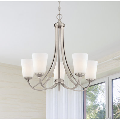 Lustre classique / traditionnel à 5 lumières Rakhiya
