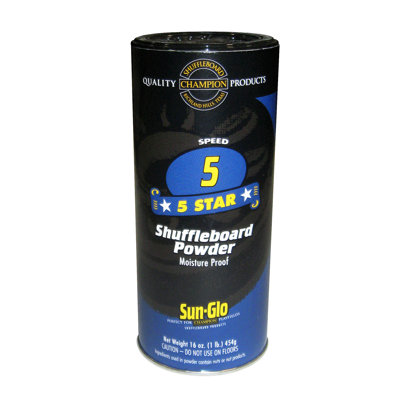 Hathaway Sun Glo Shuffleboard Sand Powder, 1 Can – Easy to Apply Tournament-Grade Shuffleboard Wax for Smooth Fast Puck Action & Reduced Friction – Shuffleboard Accessories