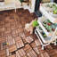 Carreau de terrasse en bois 12 po x 12 po brun