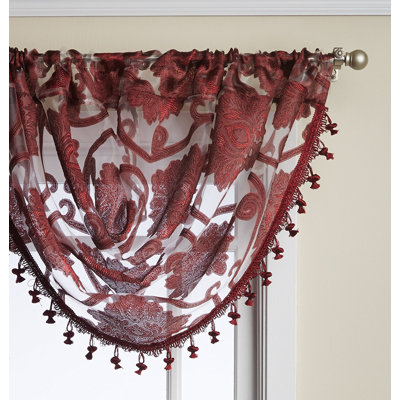 Kelliher Floral Scalloped Window Valance
