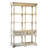 51X19.5X81.5" Adela French Country Wood Bookcase, Display Storage Shelf Etageres