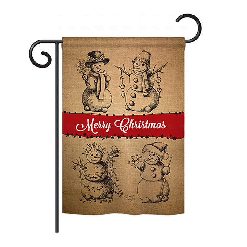 Double Sided Polyester Christmas Garden Flag, 40" H x 28" W
