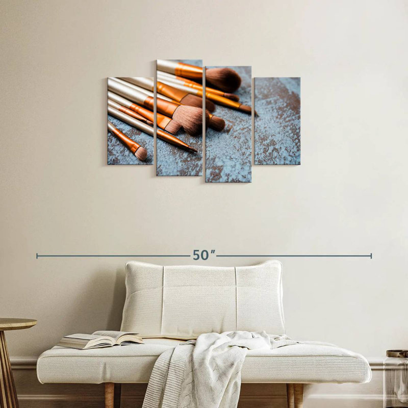 Pinceaux de maquillage Shuttleworth, H 22 po x l 36 po
