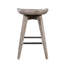 Tabouret de bar pivotant en bois massif Clithoe 31 po-1967071427-1967071436
