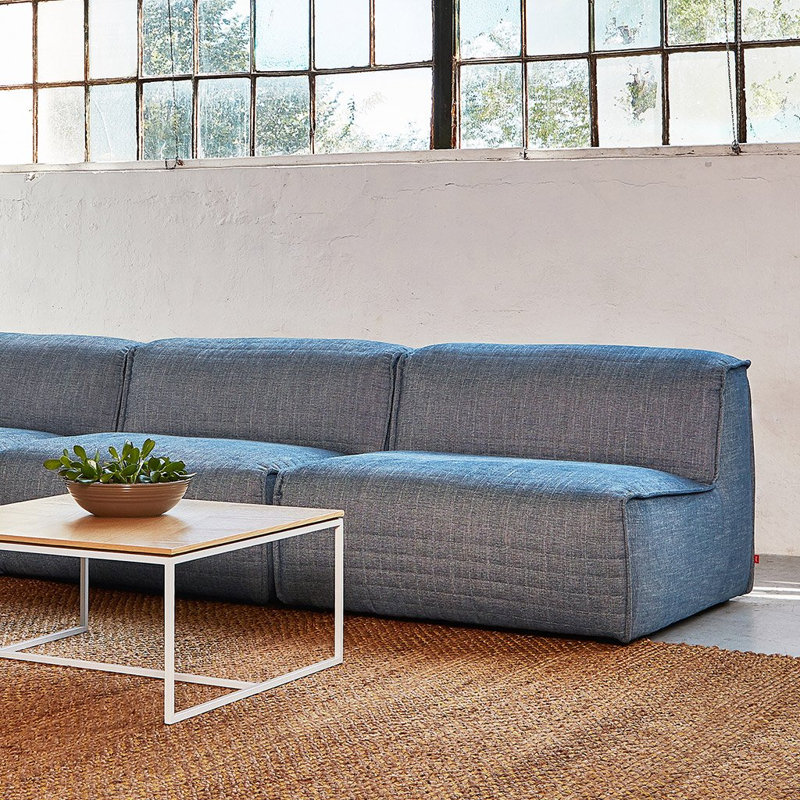 Nexus Modular 3-Pc Sofa, Thea Seasalt Polyester Blend