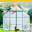 8X6FT-Green Double Door Polycarbonate Greenhouse Raised Base And Anchor Aluminum Heavy Duty Walk-In Greenhouses For Outdoor Backyard In All Season-125113371-125113373