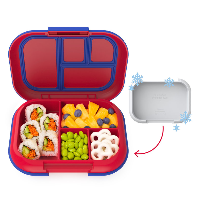 Boîtes à bento, Rouge / royal