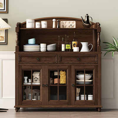 Garde-manger mural tout en bois massif 58,66 po