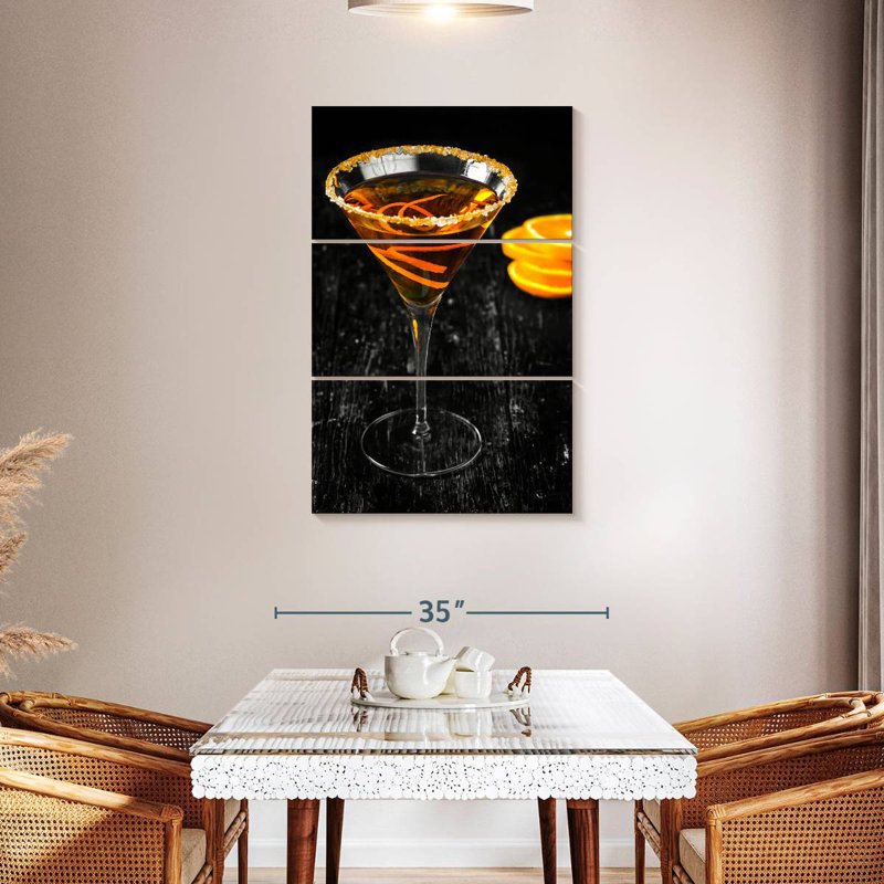 Yarlin Citrus Martini Cocktail, 45" H x 28" W
