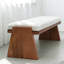 Banc rembourré blanc-354579889