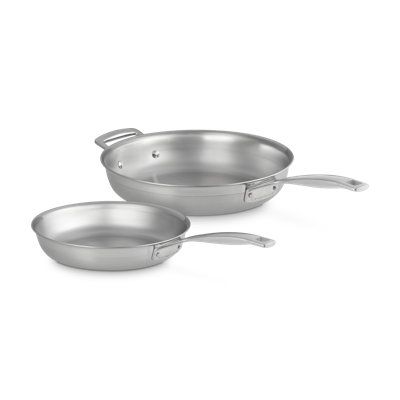 Le Creuset Stainless Steel Classic 2-Piece Frying Pan Set