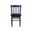 Ensemble de 2 chaises d'appoint Nova, style Shaker, style campagnard en bois bleu marine-118511210