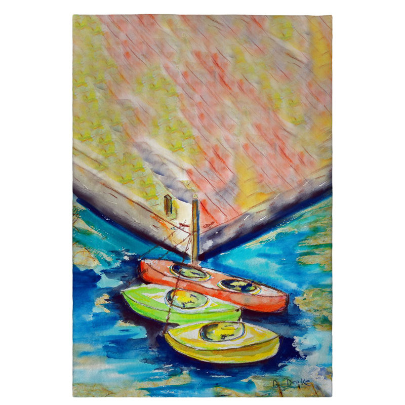 Serviette à main avec trois kayaks Selside
