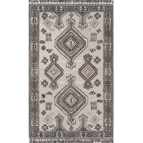 Tahoe Hand Tufted Wool Southwestern Area Rug in Gray