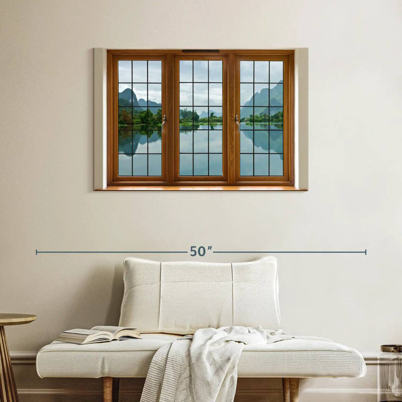 Lilie Window Pane, 26" H x 39" W