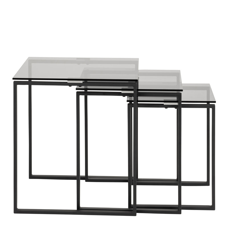 Karyl 3 - Piece Living Room Table Set, Black