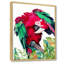 Perroquet rouge et vert - reproduction sur toile-67339353-67339360