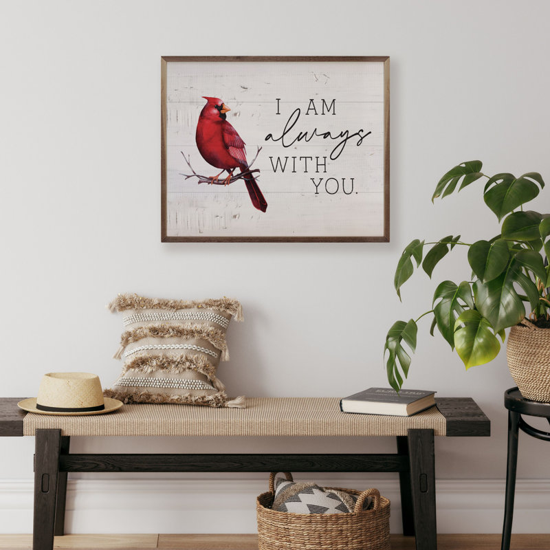 Toujours avec vous, cardinal, H 32 po x l 40 po
