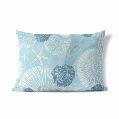 Starfish Nautical Outdoor Lumbar Pillow