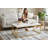 Brady Coffee Table, Faux Wood Top, Metal X Frame-111703231-111703230-111703228