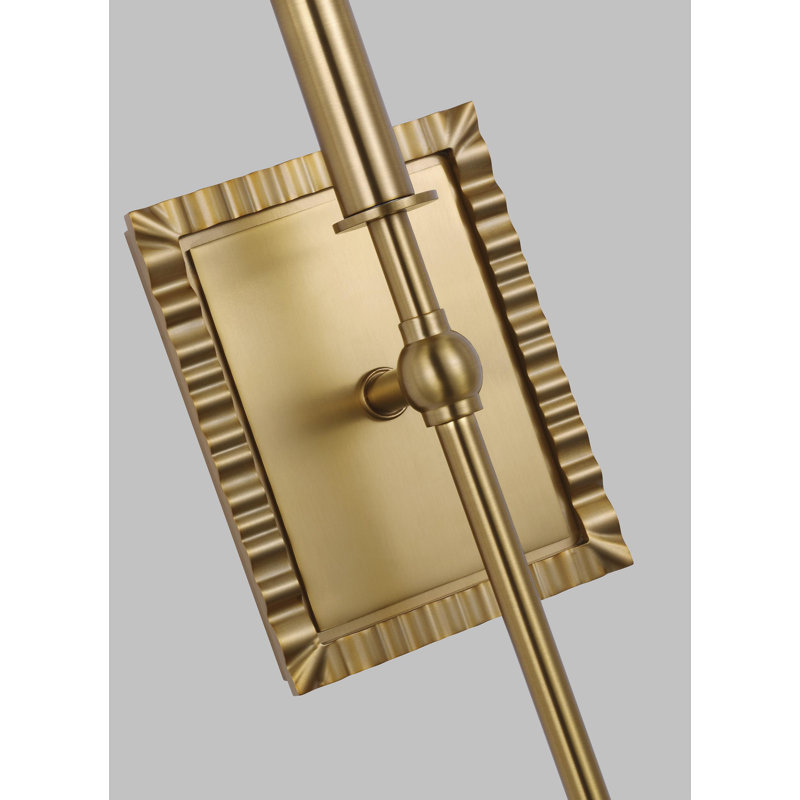 Baxley 1 - Light Armed Sconce, Burnished Brass