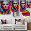 Portrait de femme Dynamic Feather II - décoration murale contemporaine en métal glam-87837713