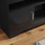135×35×65cm TV Cabinet,RGB LED Top Plate with Glass Shelves,Stand for TVs up to 55"-1400696762