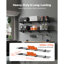 183 cm W Steel Wall Mounted Shelving Unit