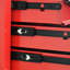 Chariot à outils rouge et noir à 6 tiroirs avec roues, pour atelier et atelier de réparation, fabrication en acier, verrouillage par clé, 4 freins 2, chariot en métal multifonctionnel à poignée facile à manœuvrer, toit en acier inoxydable noir,-2012313826
