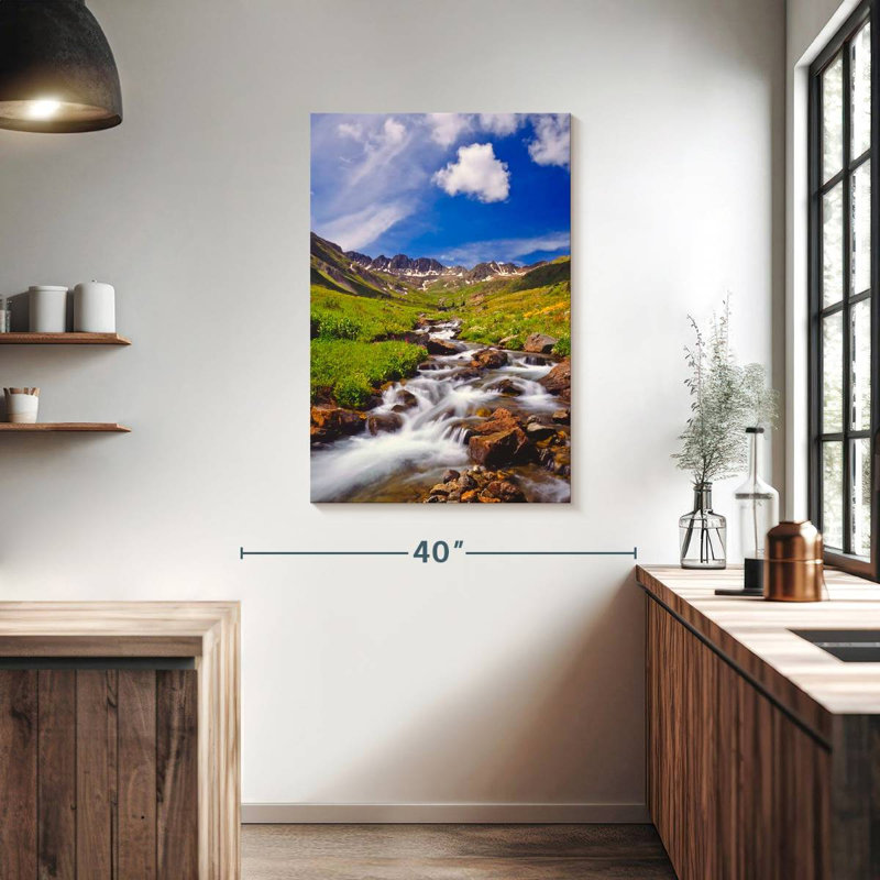 Alvord Alpine Meadow Stream, H 39 po x l 26 po