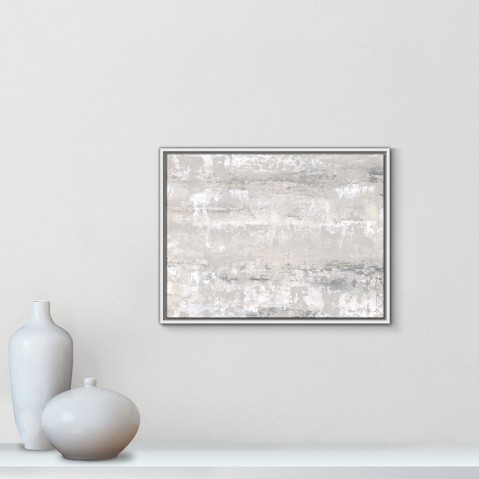 Tryston "Desert Winds" Print by Filippo Ioco, White Framed Canvas, 19.5" H x 25.5" W x 2" D