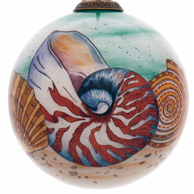 Ornement en verre soufflé à la main Sea Shell
