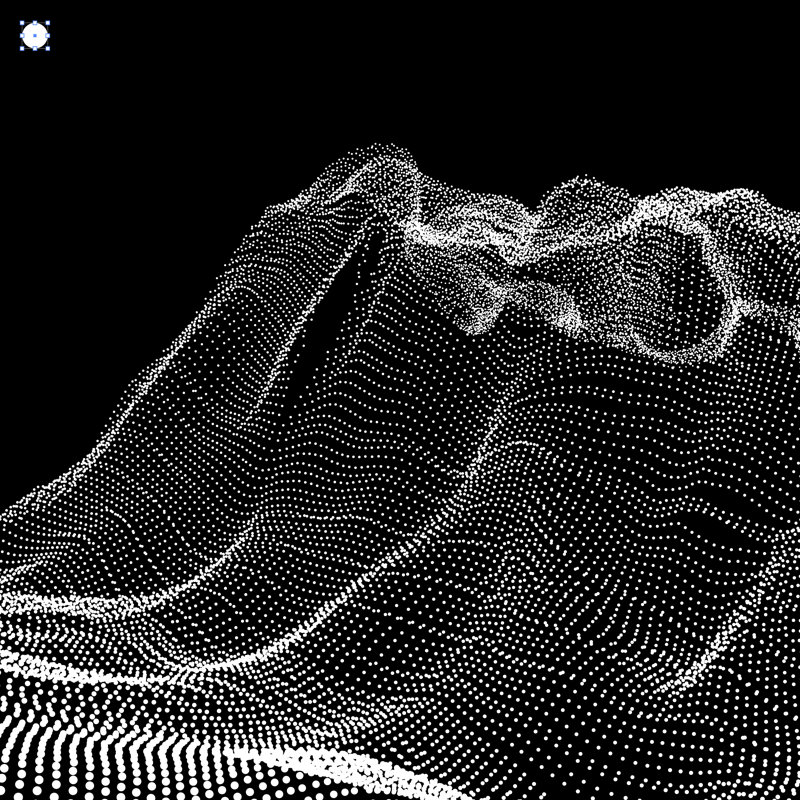 Ansa Terrain Cyberspace Grid 3D - Wrapped Canvas Print, 30cm H x 30cm W x 3.8cm D