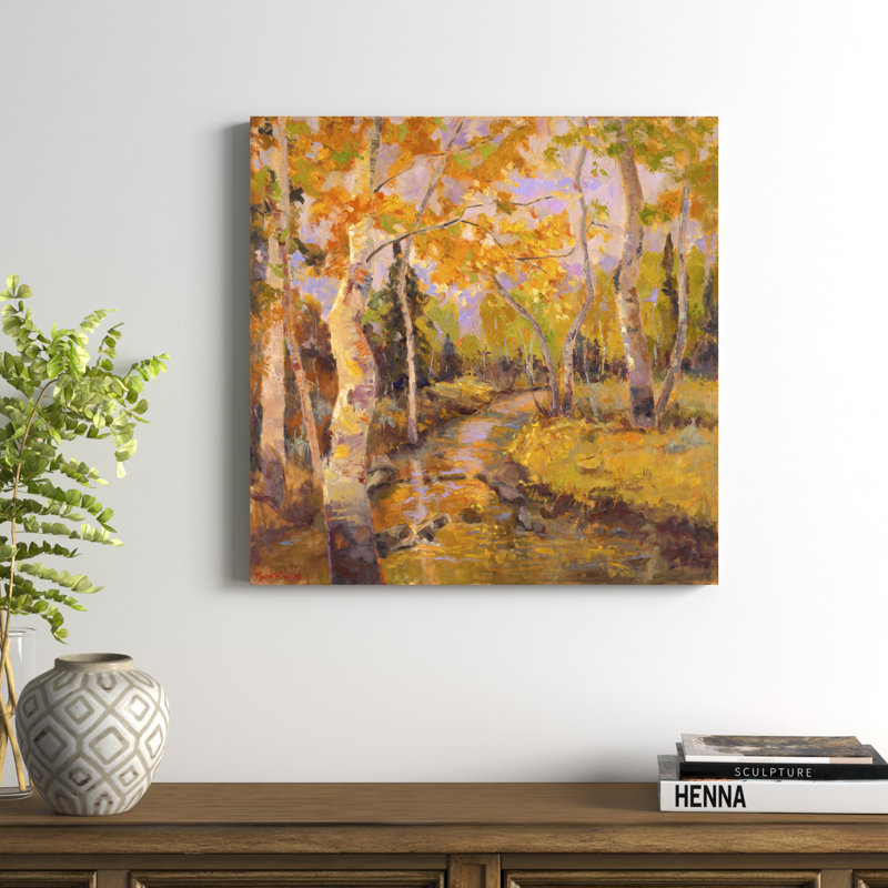 Four Seasons Aspens III - Reproduction d'art sur toile tendue, H 30 po x l 30 po, Toile tendue