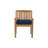Huntington 9pc Teak Dining Set With Expansion Table Sunbrella Cushions-73896551