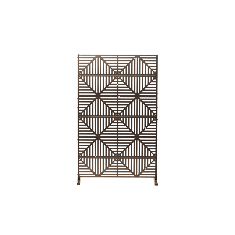 Cloison de protection pour patio, Brun