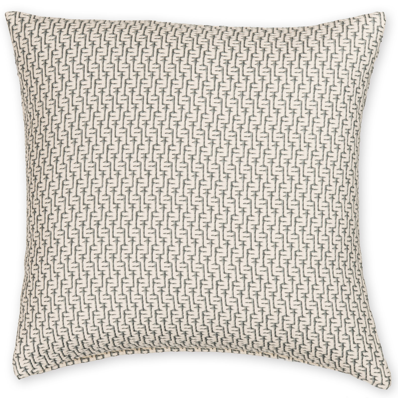 Cascade Geometric Accent Pillow, Blue, Feather, Square 20"