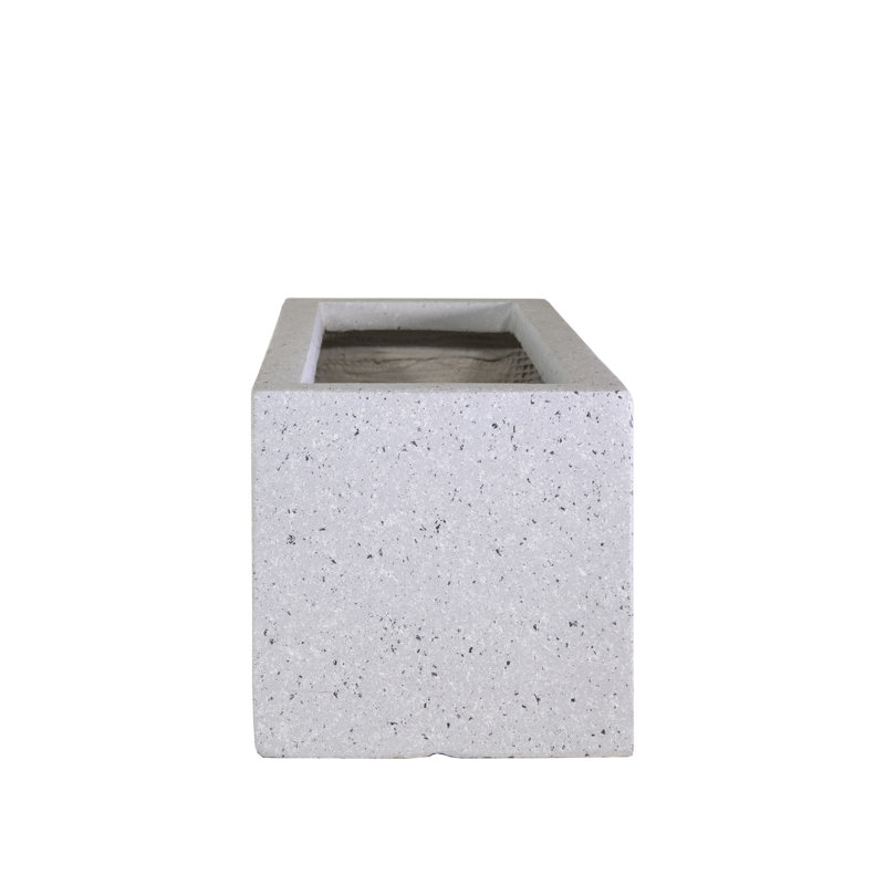 Planter Box, 17cm H x 40cm W x 17.5cm D, Marble Grey