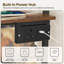 Manufactured Wood,Metal 175cm H Media Shelves