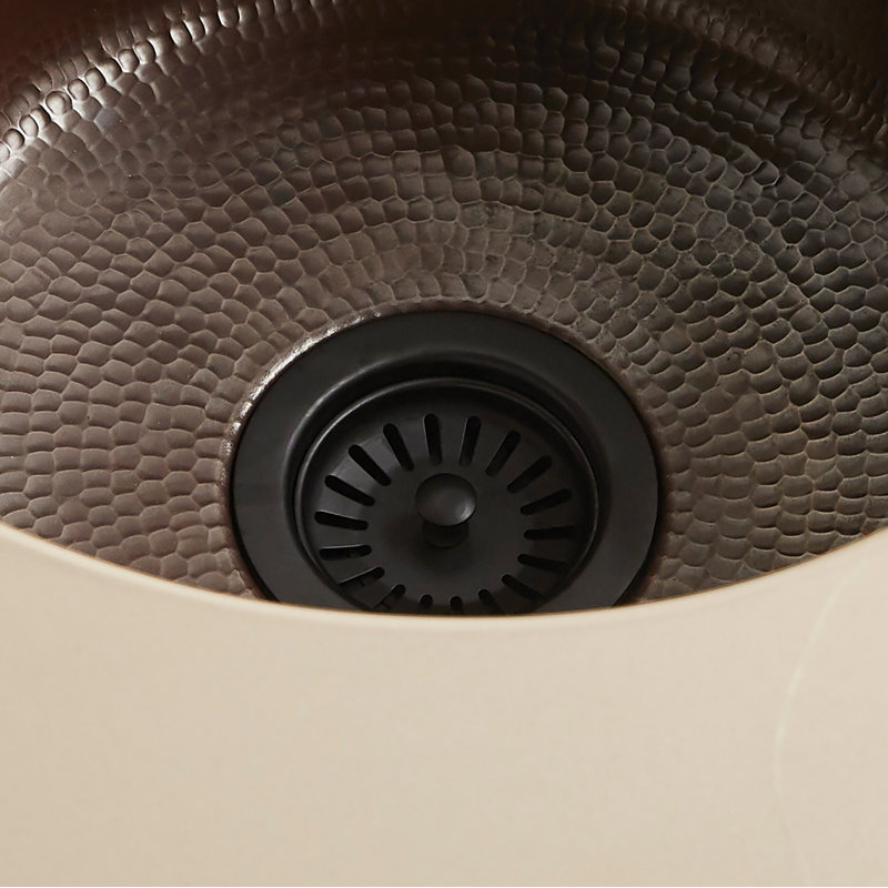 3.5'' Grid Kitchen Sink Drain, Matte Black