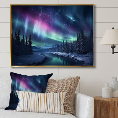 Northern Lights III - Aurore boréale, reproduction d'art sur toile