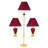 3-Piece Ceramic Lamp Set, Floor And Table Lamps-1034696095